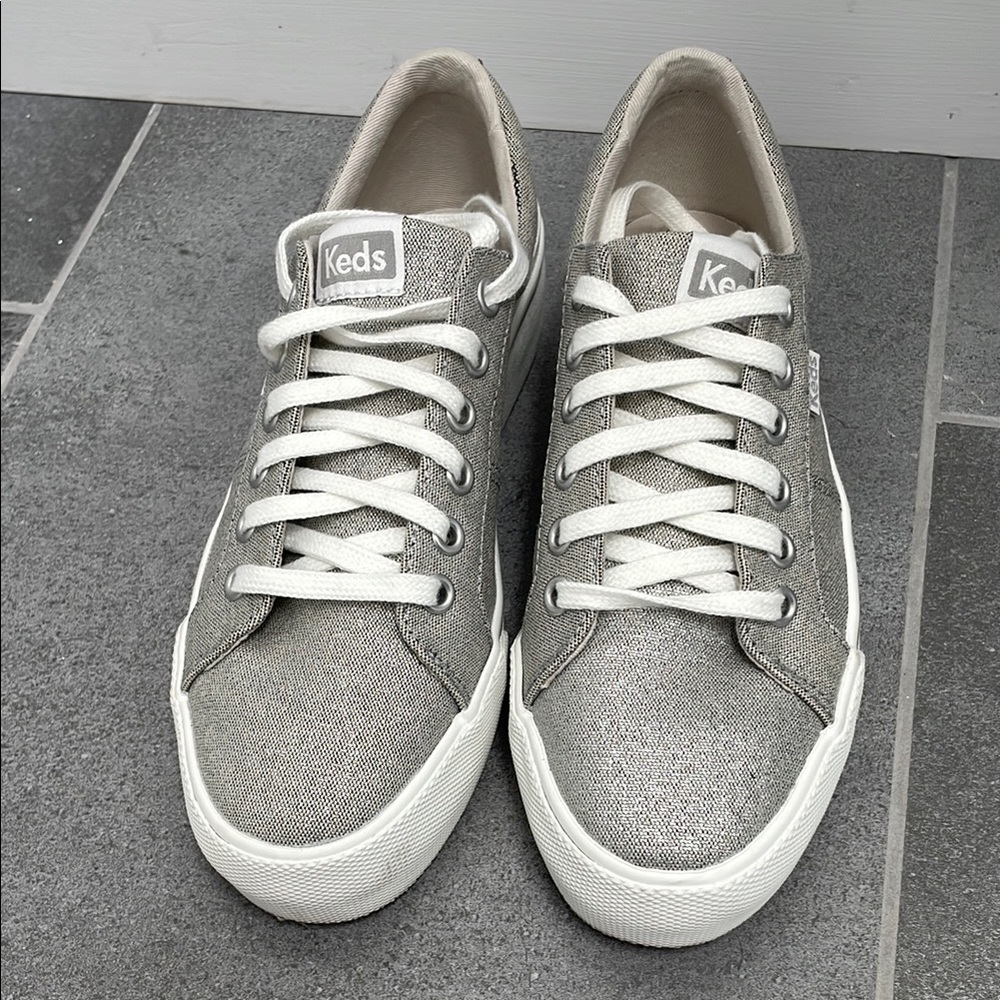 Keds Silver Sneakers Classic Casual Style